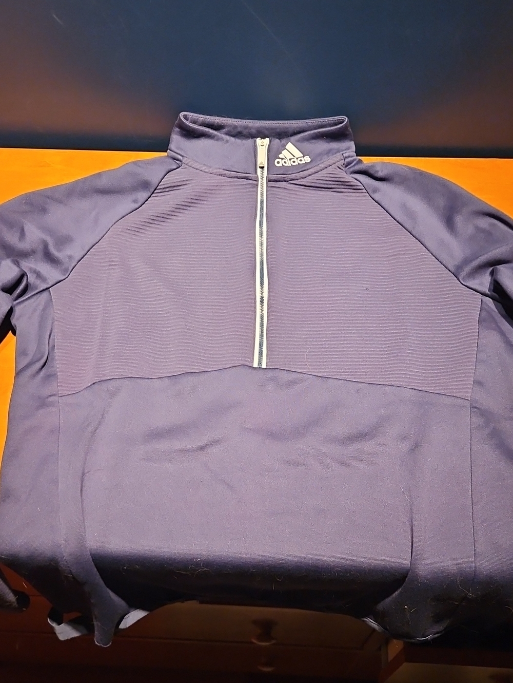 adidas Men’s Dark Blue Half-Zip Sweater
